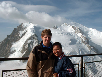 Katy and Art and Mont Blanc