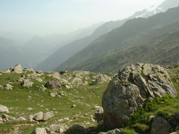 Rocky Slopes of Mont Blanc