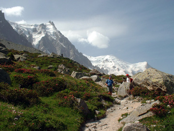 In the Background: Aiguille du Midi