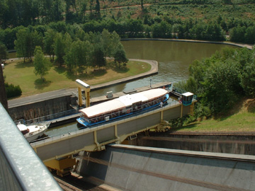 Inclined Plane (notice the counterweights)